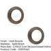 PACK Elegant Chamfered Outer Roses Escutcheons Dark Bronze Finish Solid Brass Hole Cover (1)-1