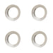 PACK Elegant Chamfered Outer Roses Escutcheons Polished Nickel Solid Brass Hole Cover
