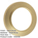 Elegant Chamfered Outer Roses Escutcheons Satin Brass Finish Solid Brass Hole Cover-1