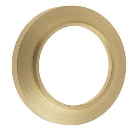 Elegant Chamfered Outer Roses Escutcheons Satin Brass Finish Solid Brass Hole Cover