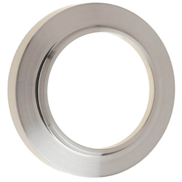 Elegant Chamfered Outer Roses Escutcheons Satin Nickel Finish Solid Brass Hole Cover