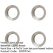 PACK Elegant Chamfered Outer Roses Escutcheons Satin Nickel Finish Solid Brass Hole Cover-1