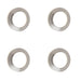 PACK Elegant Chamfered Outer Roses Escutcheons Satin Nickel Finish Solid Brass Hole Cover