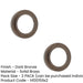 PACK Elegant Dark Bronze Stepped Outer Rose Escutcheons Solid Brass Hole Cover (1)-1
