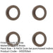 PACK Elegant Dark Bronze Stepped Outer Rose Escutcheons Solid Brass Hole Cover-1