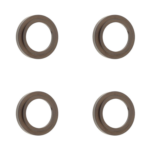 PACK Elegant Dark Bronze Stepped Outer Rose Escutcheons Solid Brass Hole Cover