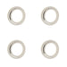 PACK Polished Nickel Stepped Outer Roses Elegant Escutcheons Solid Brass Hole Cover