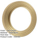 Reeded Outer Roses Escutcheons Satin Brass Finish Solid Brass Hole Cover-1