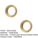 PACK Reeded Outer Roses Escutcheons Satin Brass Finish Solid Brass Hole Cover (1)-1