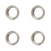 PACK Elegant Reeded Outer Roses Escutcheons Satin Nickel Finish Solid Brass Hole Cover