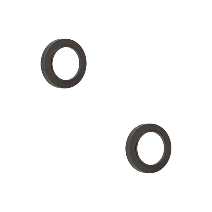 PACK Stylish Knurled Outer Rose Dark Bronze Escutcheons Solid Brass Hole Cover (1)