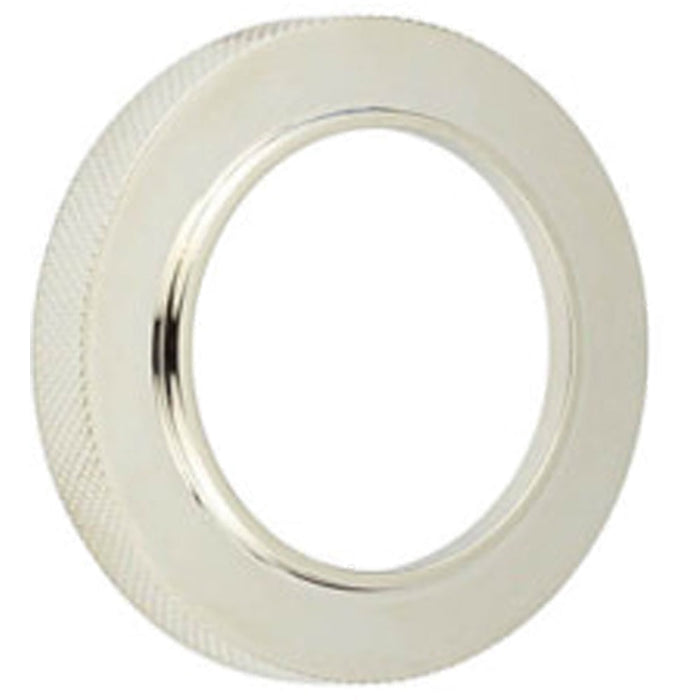 Stylish Knurled Outer Rose Escutcheon Polished Nickel Finish Solid Brass Hole Cover