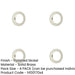 PACK Stylish Knurled Outer Rose Escutcheon Polished Nickel Finish Solid Brass Hole Cover-1