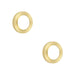 PACK Stylish Knurled Outer Rose Escutcheon Satin Brass Solid Brass Hole Cover (1)