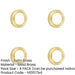 PACK Stylish Knurled Outer Rose Escutcheon Satin Brass Solid Brass Hole Cover-1