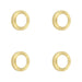 PACK Stylish Knurled Outer Rose Escutcheon Satin Brass Solid Brass Hole Cover