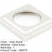 Stylish Stepped Square Outer Rose Satin Nickel Escutcheon Hardware Solid Brass Hole Cover-1