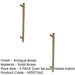 PACK Antique Brass Pull Handle 425mm Stylish Home Renovations Door Handle (1)-1