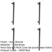 PACK Stylish 425mm Dark Bronze Pull Handle Modern Homes Door Handle-1