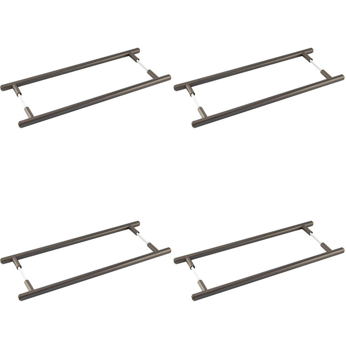 PACK Premium Back-to-Back Dark Bronze Pull Handle 425mm with Modern Design Door Handle