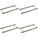 PACK Premium Back-to-Back Dark Bronze Pull Handle 425mm with Modern Design Door Handle