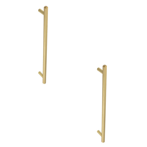 PACK Stylish Satin Brass Pull Handle 425mm Modern Interiors Door Handle (1)