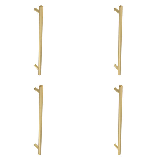 PACK Stylish Satin Brass Pull Handle 425mm Modern Interiors Door Handle