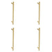 PACK Stylish Satin Brass Pull Handle 425mm Modern Interiors Door Handle