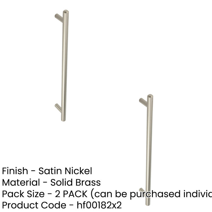PACK Stylish Satin Nickel Pull Handle 425mm Modern Interiors Door Handle (1)-1