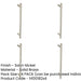 PACK Stylish Satin Nickel Pull Handle 425mm Modern Interiors Door Handle-1