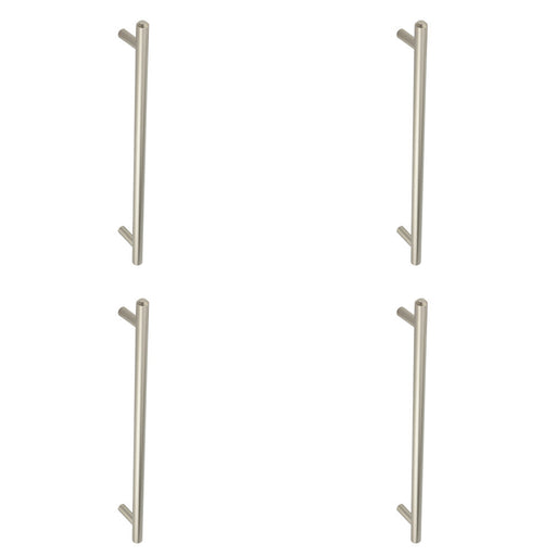 PACK Stylish Satin Nickel Pull Handle 425mm Modern Interiors Door Handle