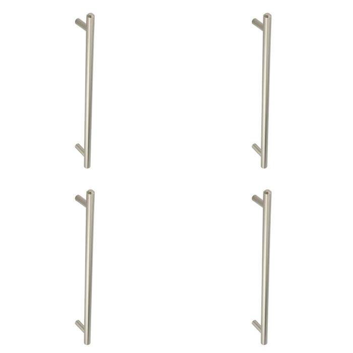 PACK Stylish Satin Nickel Pull Handle 425mm Modern Interiors Door Handle