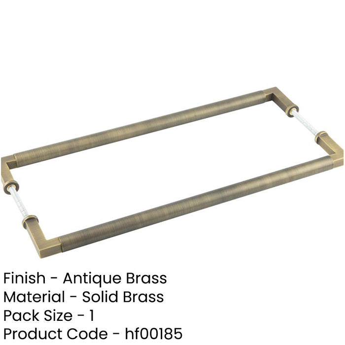 Antique Brass Pull Handle 425mm Back Back Cabinets Doors Door Handle-1