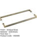 Antique Brass Pull Handle 425mm Back Back Cabinets Doors Door Handle-1