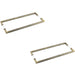 PACK Antique Brass Pull Handle 425mm Back Back Cabinets Doors Door Handle (1)