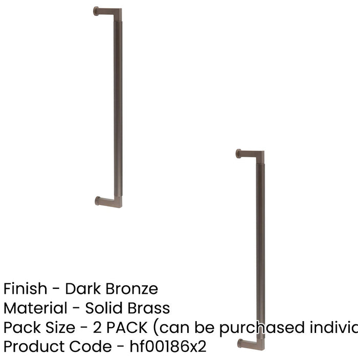 PACK Durable Dark Bronze Pull Handle 425mm Cabinets Doors Door Handle (1)-1
