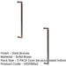 PACK Durable Dark Bronze Pull Handle 425mm Cabinets Doors Door Handle (1)-1