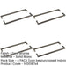 PACK Elegant Dark Bronze Pull Handle 425mm Back Back Cabinets Doors Door Handle-1
