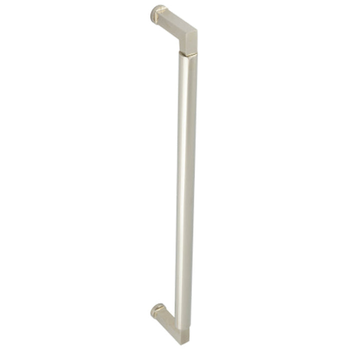 Stylish 425mm Bolt Through Pull Handle Polished Nickel Finish Door Handle