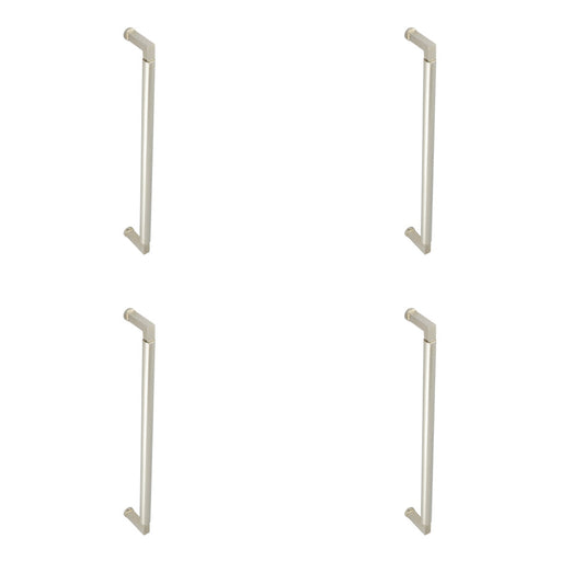 PACK Stylish 425mm Bolt Through Pull Handle Polished Nickel Finish Door Handle