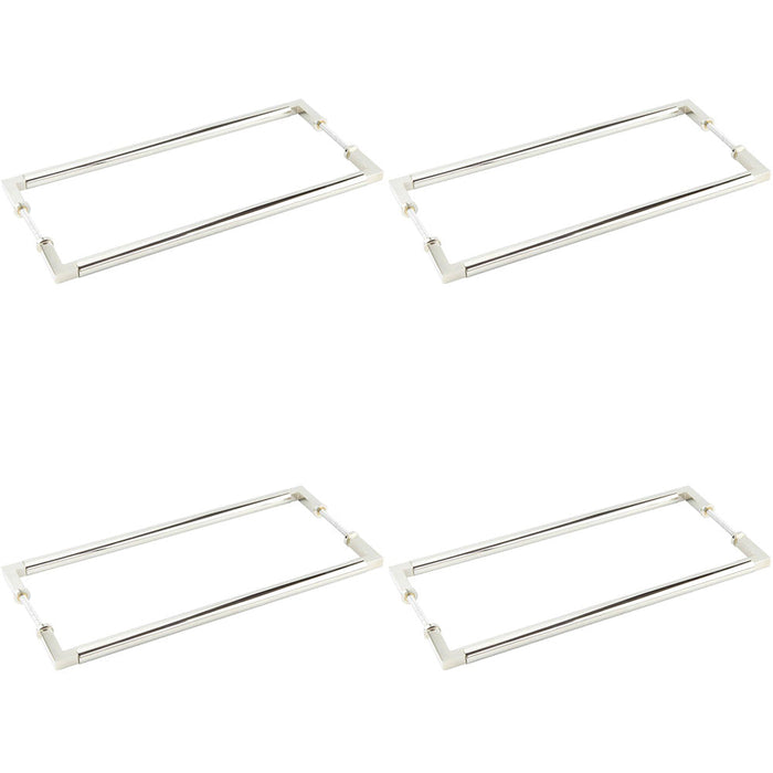 PACK Back Back Polished Nickel Pull Handle 425mm Door Handle