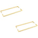 PACK Stylish Satin Brass Pull Handle Cabinets 425mm Door Handle (1)