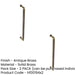PACK Antique Brass Pull Handle 425mm Elegant Durable Bolt Through Design Door Handle (1)-1