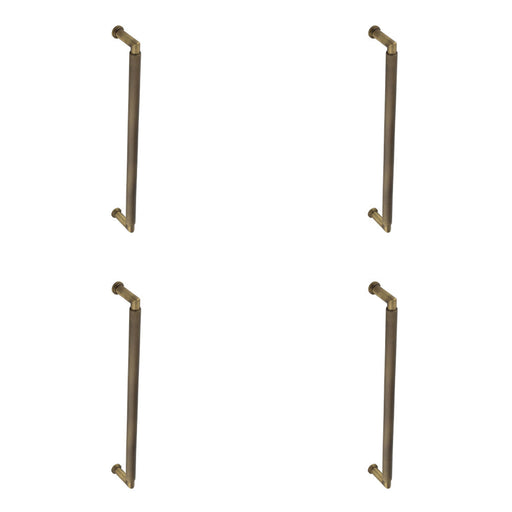 PACK Antique Brass Pull Handle 425mm Elegant Durable Bolt Through Design Door Handle