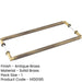 Elegant Antique Brass Pull Handle 425mm Back Back Stylish Home Decor Door Handle-1