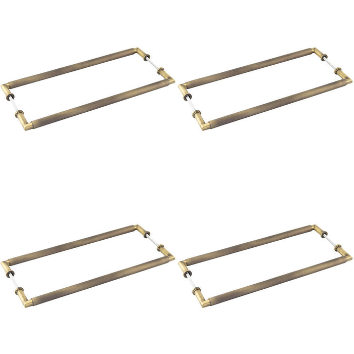 PACK Elegant Antique Brass Pull Handle 425mm Back Back Stylish Home Decor Door Handle