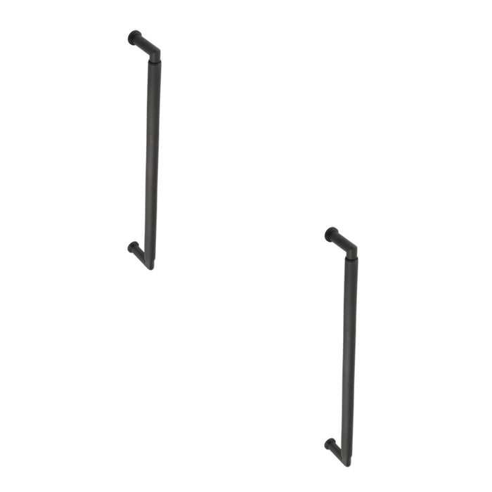 PACK Dark Bronze Pull Handle 425mm Bolt Through Elegant Brass Design Door Handle (1)