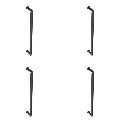 PACK Dark Bronze Pull Handle 425mm Bolt Through Elegant Brass Design Door Handle