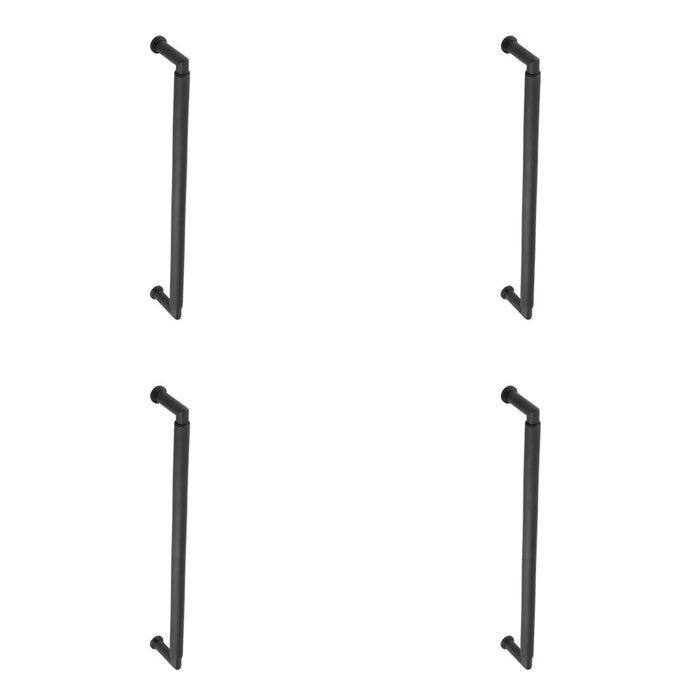 PACK Dark Bronze Pull Handle 425mm Bolt Through Elegant Brass Design Door Handle