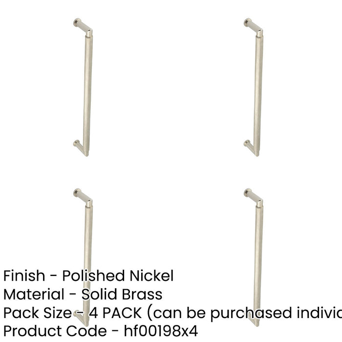 PACK Elegant Polished Nickel Pull Handle 425mm Modern Homes Door Handle-1